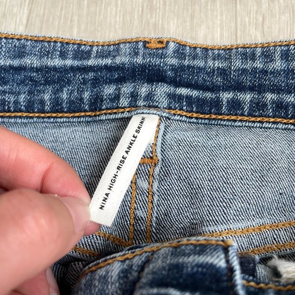 Rag & Bone Nina High Rise Ankle Skinny Jeans Norwalk Wash Size 29 - Picture 8 of 13